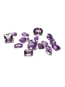 Amethyst gemstones