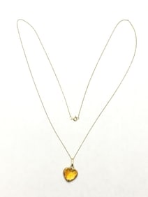 10k gold necklace and pendant