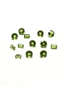 Peridot gemstones