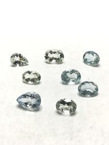 Aquamarine gemstones