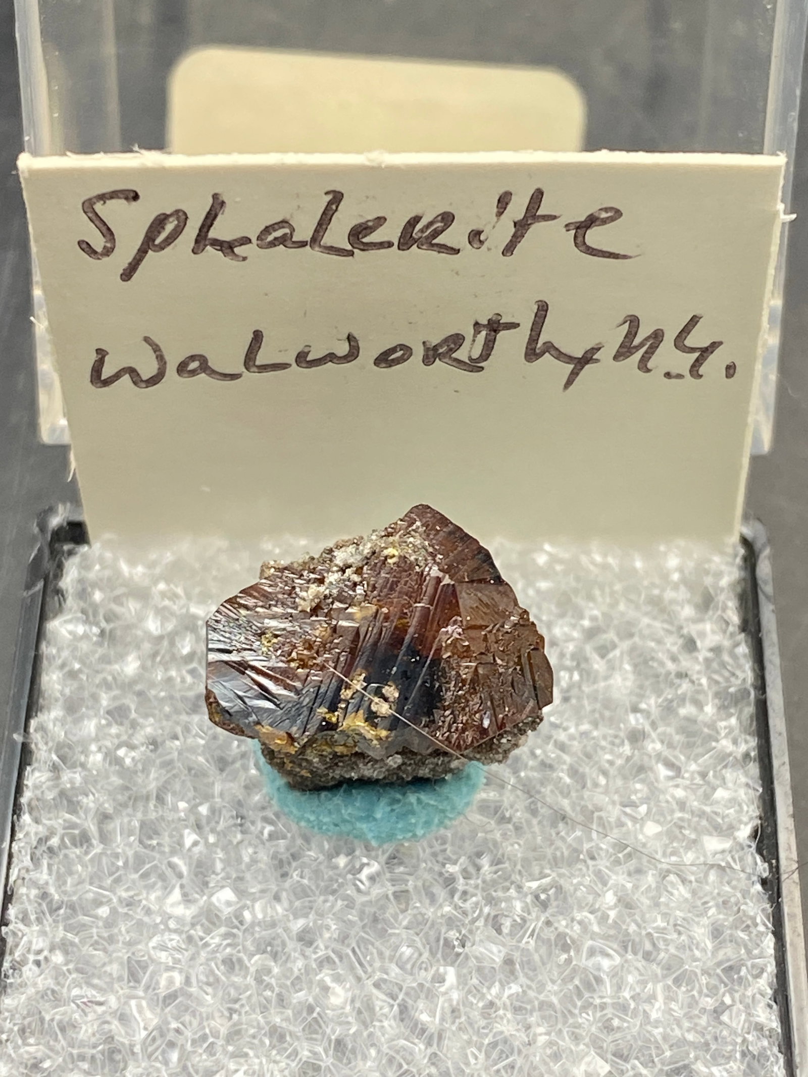 Rock, Crystal, Natural, Collectible, Mineral, Specimen: Sphalerite NY Charlie Hall Collection
