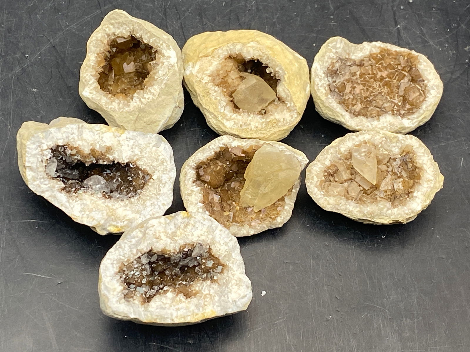 Geode, Rock, Crystal, Natural, Collectible, Specimen, (1 of 5)