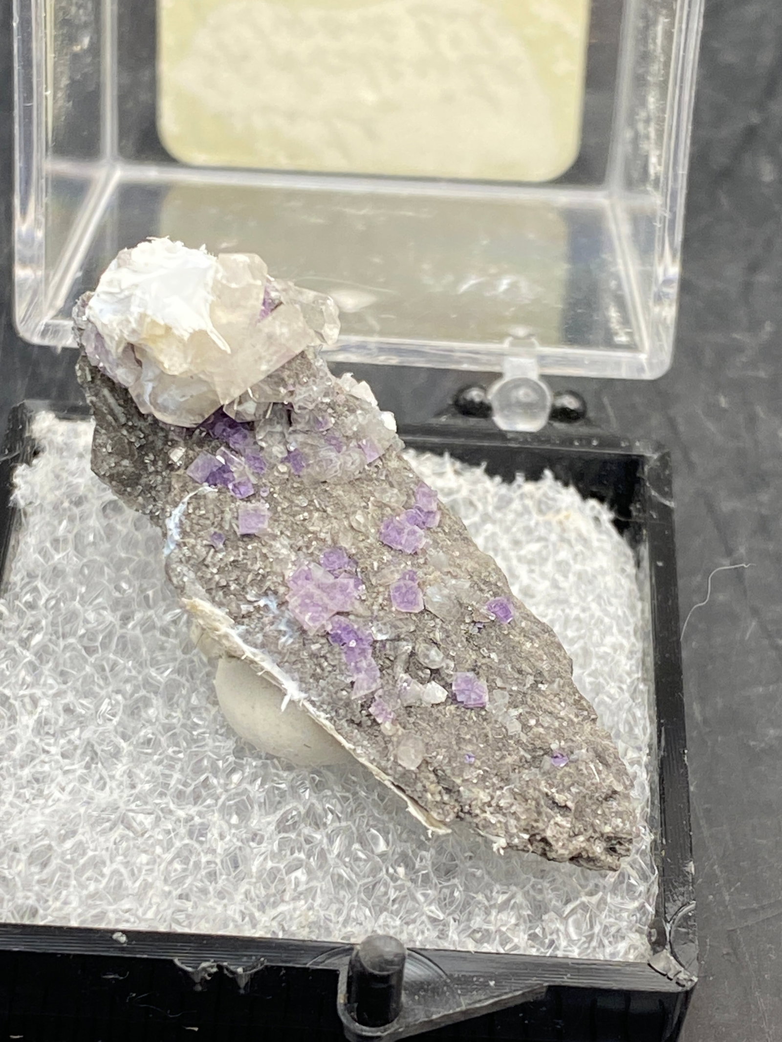 Rock, Crystal, Natural, Collectible, Mineral, Specimen: Calcite on Sphalerite VA Charlie Hall Collection