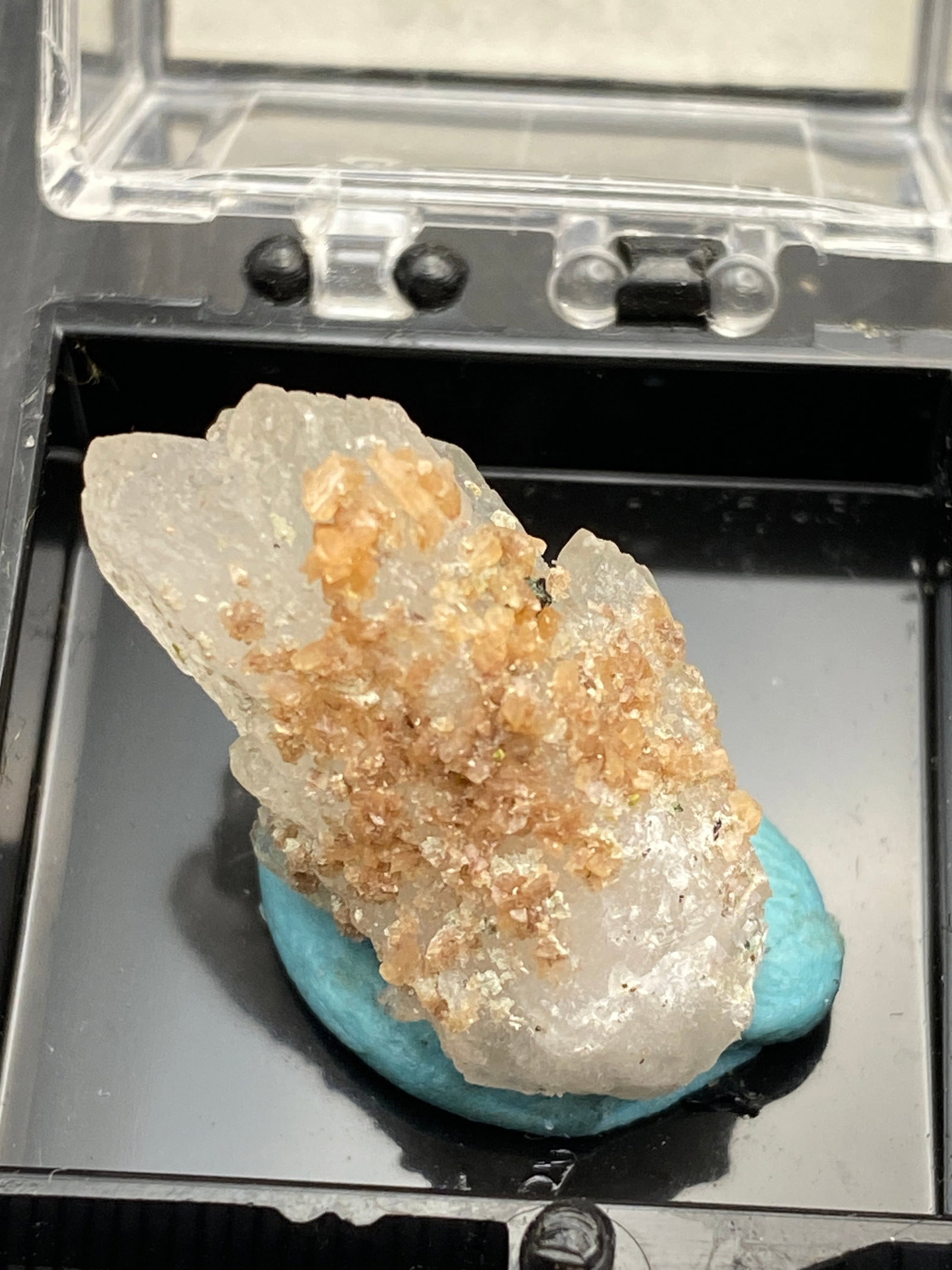 Rock, Crystal, Natural, Collectible, Mineral, Specimen: Copper on Quartz Adventure Mine MI Charlie Hall Collection