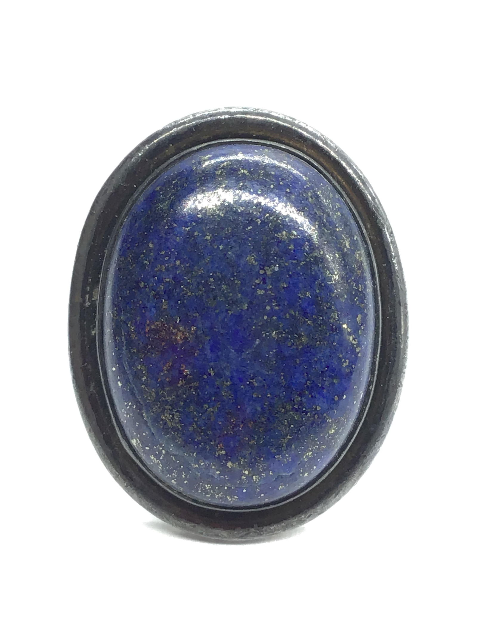 Artisan made ring Sterling silver ring featuring lapis stone. 8.60 grams of total weight. Size 6 (1 of 2)
