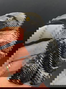 Rock, Crystal, Natural, Decor, Collectible, Carving, Raven: Black Onyx Raven