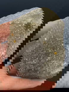 Tektite, Impact Glass, Crystal, Natural, Collectible,: Lybian Desert Glass 366g