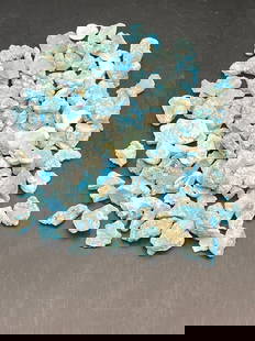 Rock, Crystal, Natural, Collectible, Mineral, Nuggets: Turquoise Nuggets Arizona 1970s Collection 7oz