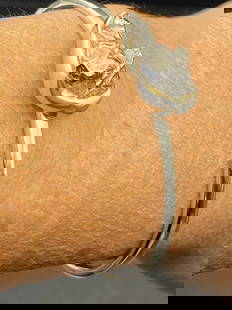 Meteorite, Rock, Crystal, Natural, Jewelry, Bracelet, Sterling: Meteorite Sterling Silver Bracelet Campo Del Cielo