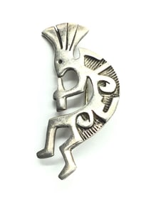 Artisan made Kokopelli pin