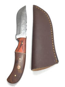 Damascus skinning knife