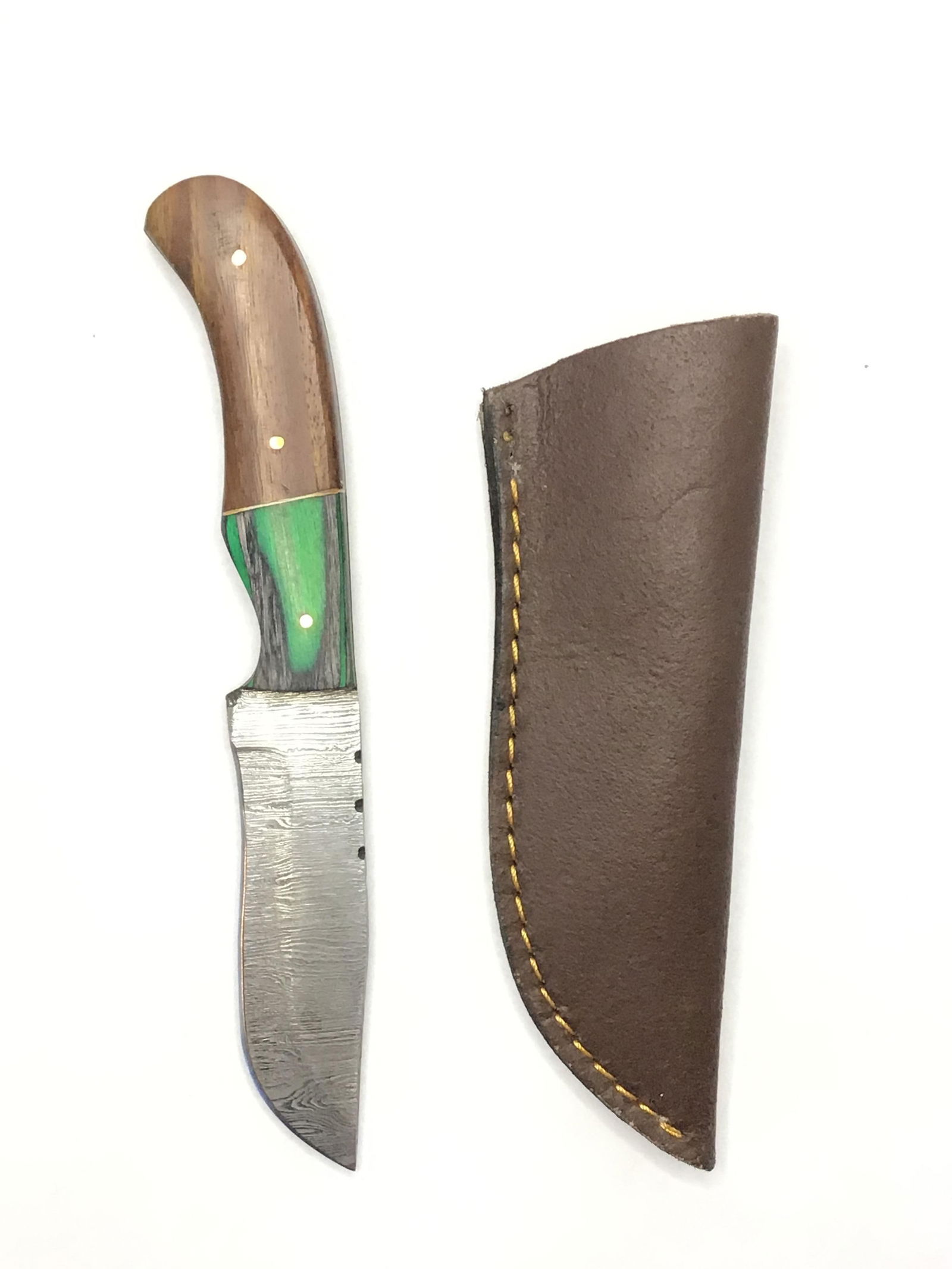 Damascus skinning knife (1 of 3)