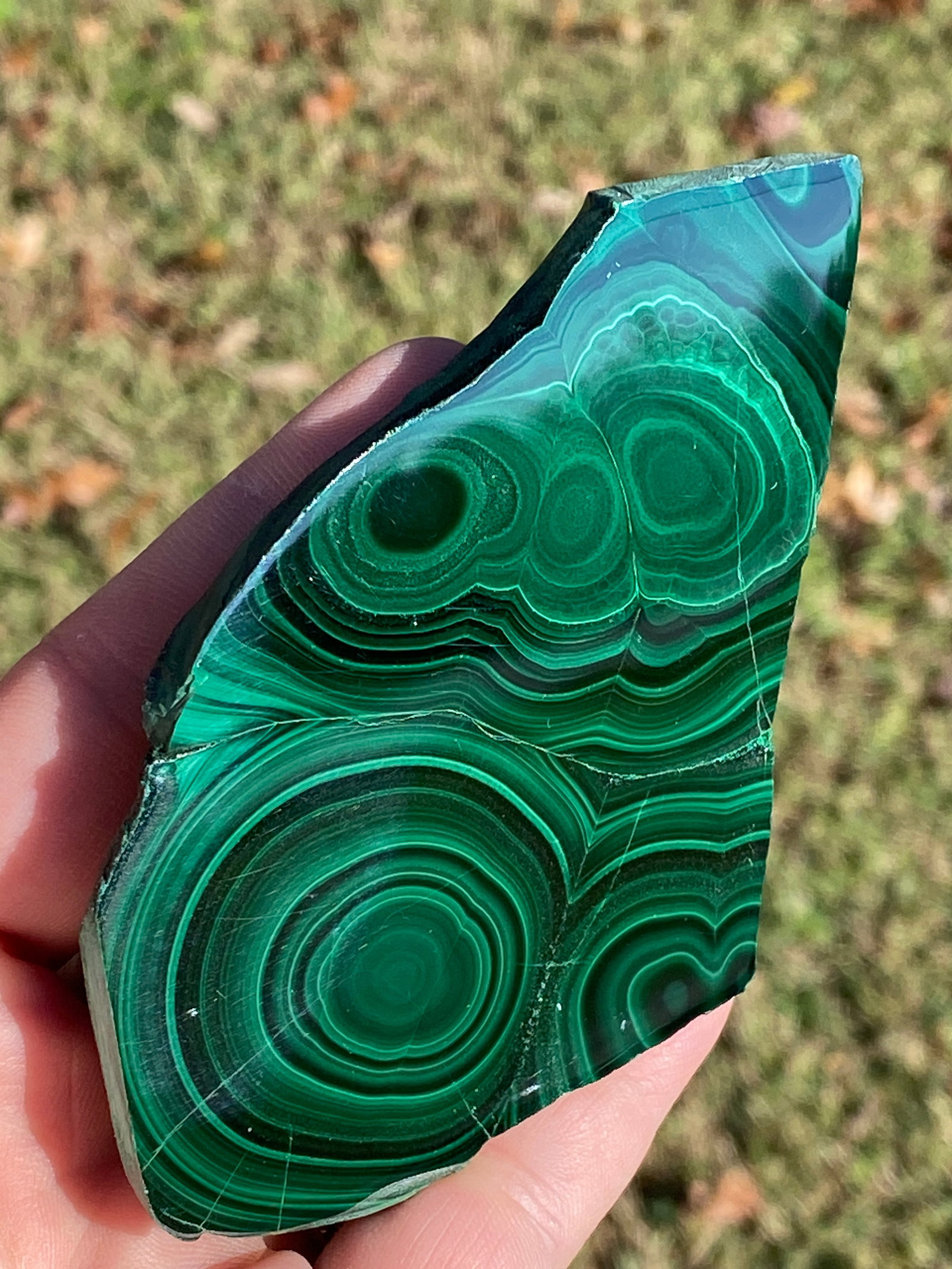Rock, Crystal, Natural, Collectible, Mineral, Specimen: Malachite Slab Democratic Republic of Congo