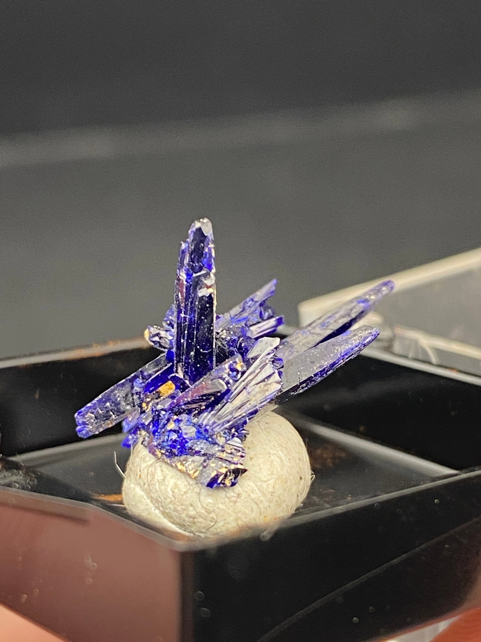 Rock, Crystal, Natural, Collectible, Mineral, Specimen: Azurite Kerrouchene Khenifra Prov Morocco
