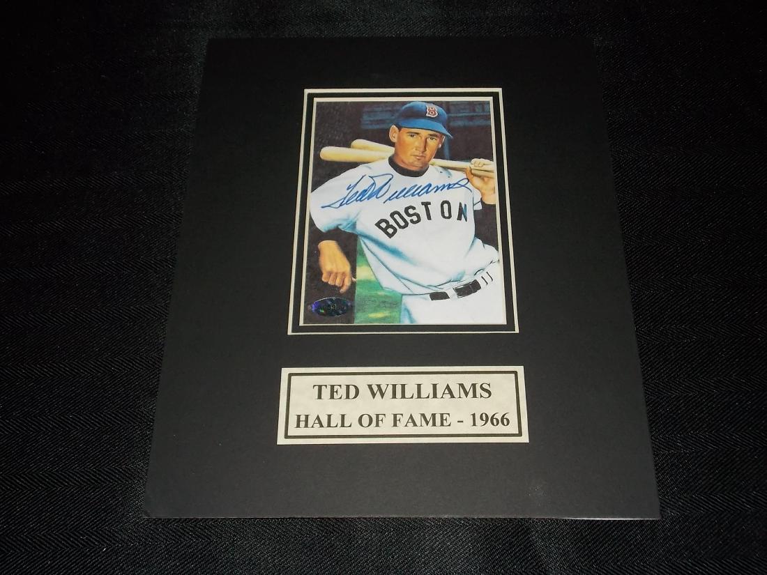 Ted Williams: Ted Williams, Autographed Photo Matted, w/COA