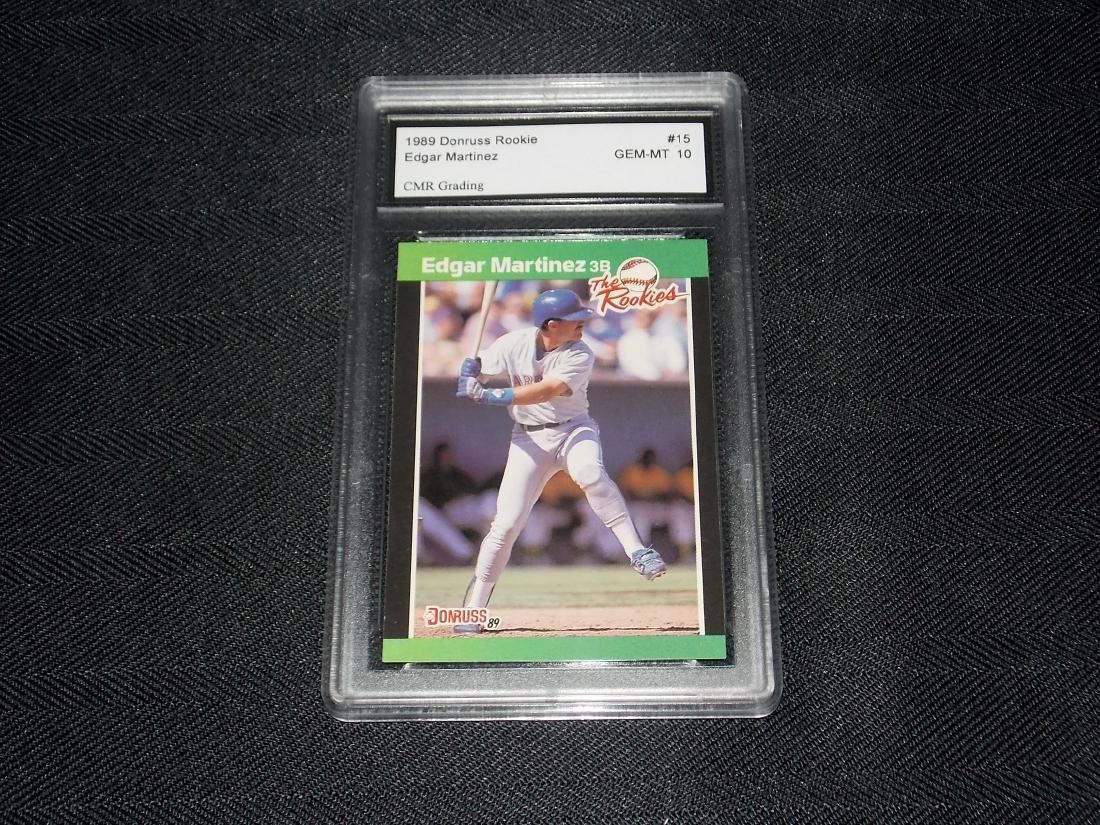 1989 Rookie Edgar Martinnez: 1989 Donruss Rookie, Edgar Martinez, Graded GEM-MINT 10