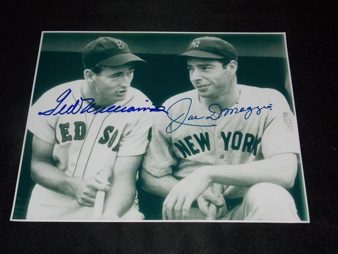 Autographed Photo: Autographed, Ted Williams & Joe DiMaggio, 8x10 Photo, w/COA