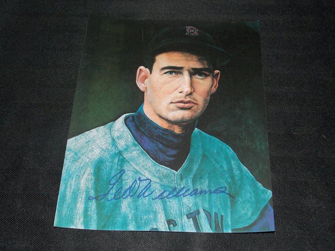 Autographed Photo: Autographed, Ted Williams, 8x10, w/COA