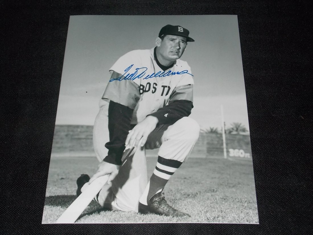 Autographed Photo: Autographed, Ted Williams, 8x10 Photo, w/COA