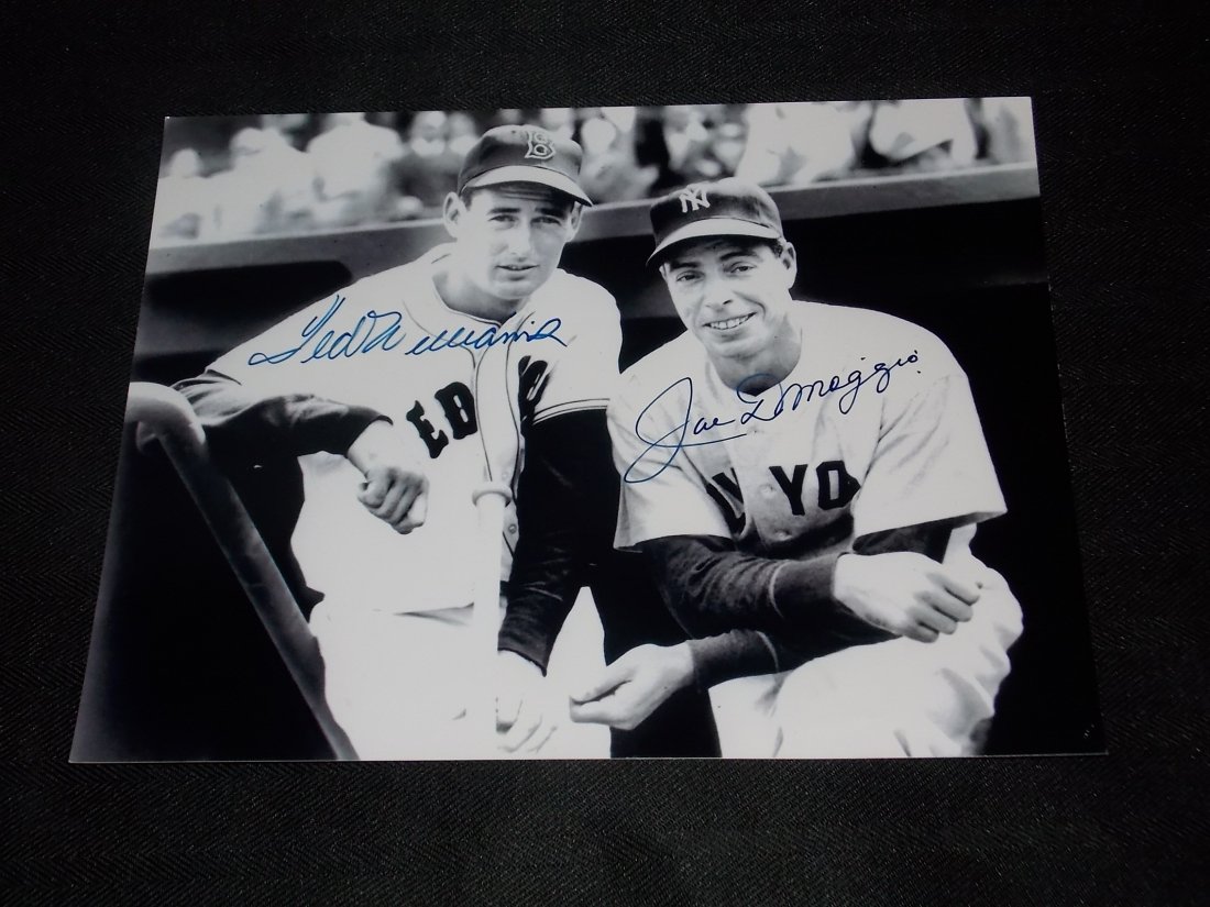 Autographed Photo: Autographed, Joe DiMaggio & Ted Williams, 8x10 Photo, w/COA