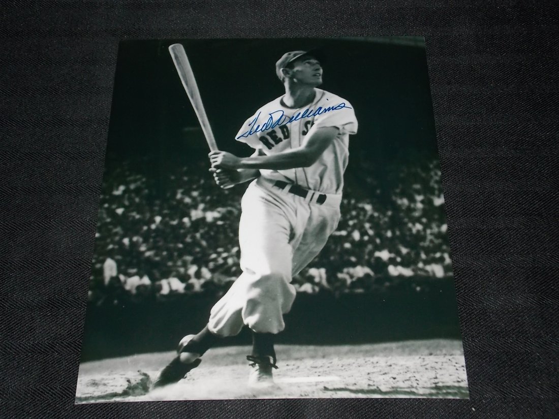Autographed Photo: Autographed, Ted Williams, 8x10 Photo, w/COA