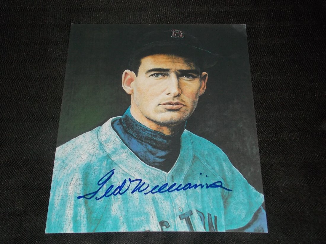 Autographed Photo: AUTOGRAPHED, TED WILLIAMS, 8X10 Photo, w/COA