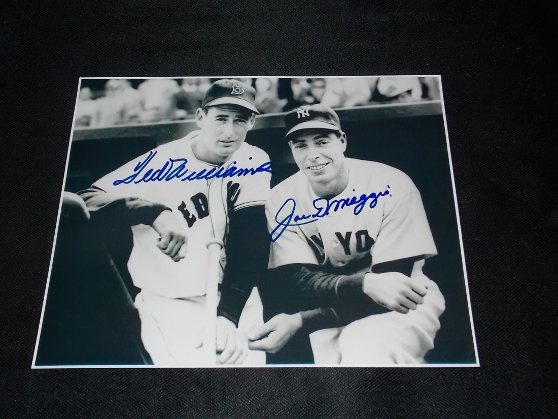 Autographed Photo: Autographed, Joe DiMaggio & Ted Williams, 8x10 Photo, w/COA