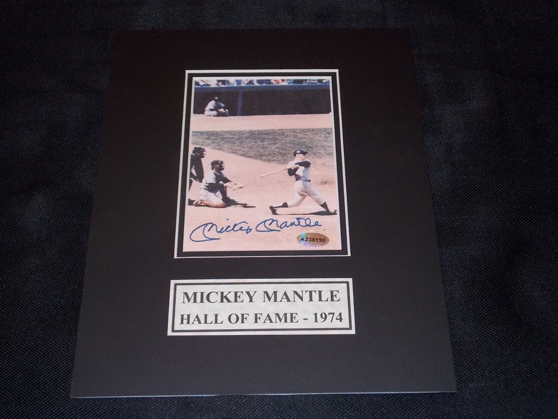 Autographed Photo, Mantle (1 of 1)