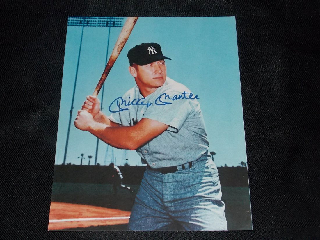 Autographed Photo, Mantle (1 of 1)
