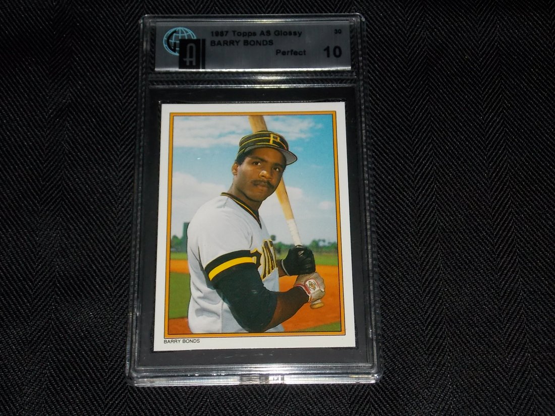Barry Bond: 1987 Topps AS Glossy, Barry Bonds, Graded 10