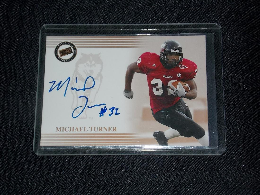 Michael Turner: Michael Turner, Autographed Card, Draft Pick