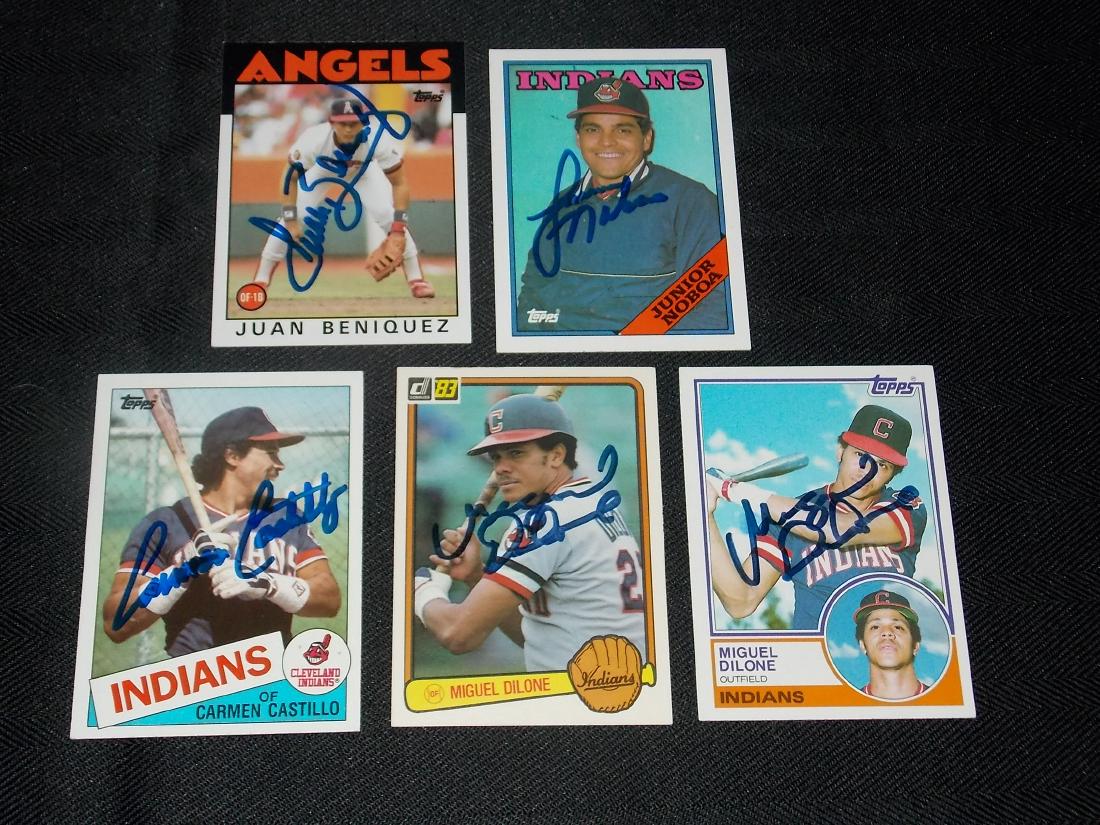 autographed baseball card lot (1 of 1)