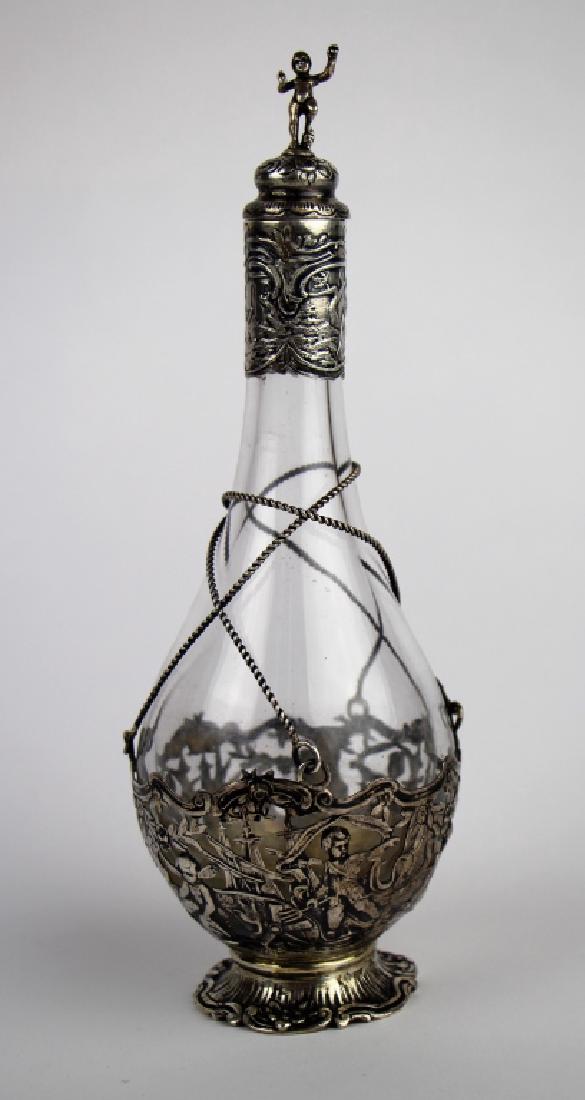 ORNATE CONTINENTAL 800 SILVER CRUET BOTTLE (1 of 6)