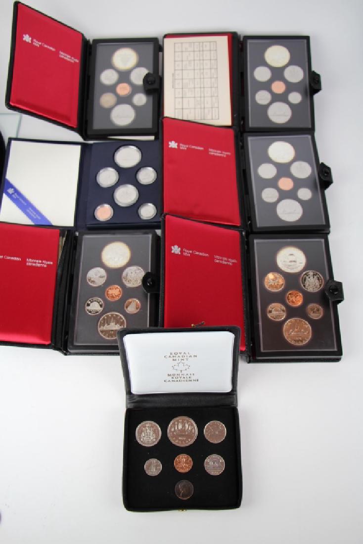 SEVEN ROYAL CANADIAN MINT PROOF SETS (1 of 9)