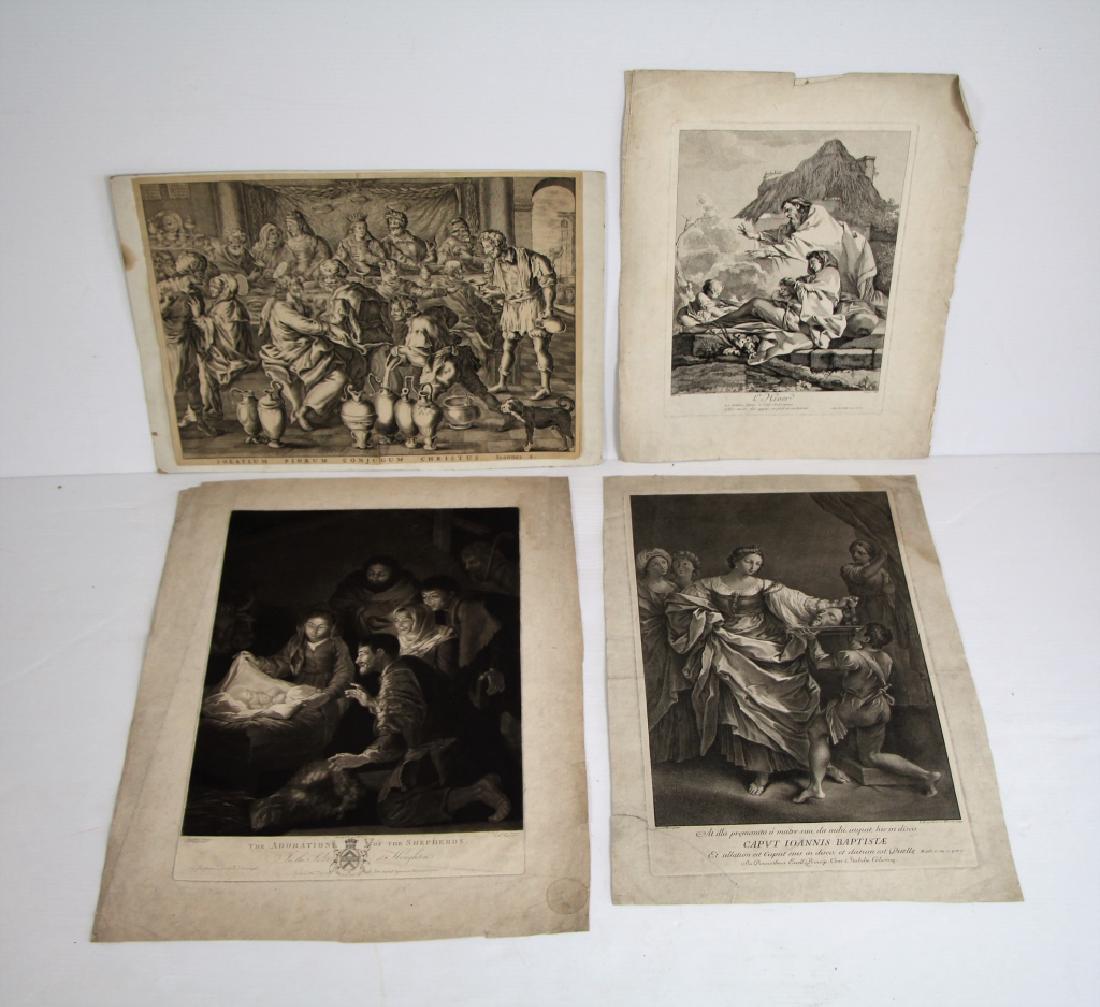 FOUR 18TH CENTURY ENGRAVINGS (1 of 11)