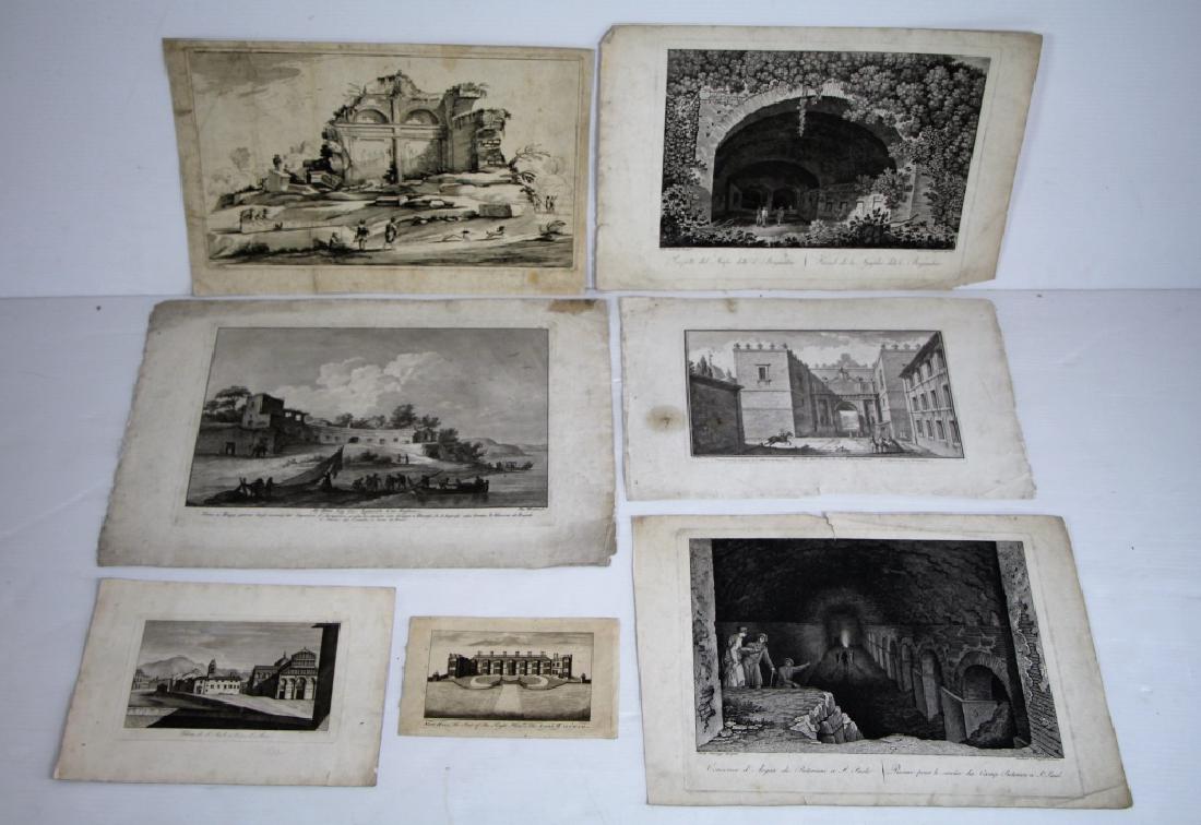 18TH CENTURY ENGRAVINGS OF BUILDINGS (1 of 17)