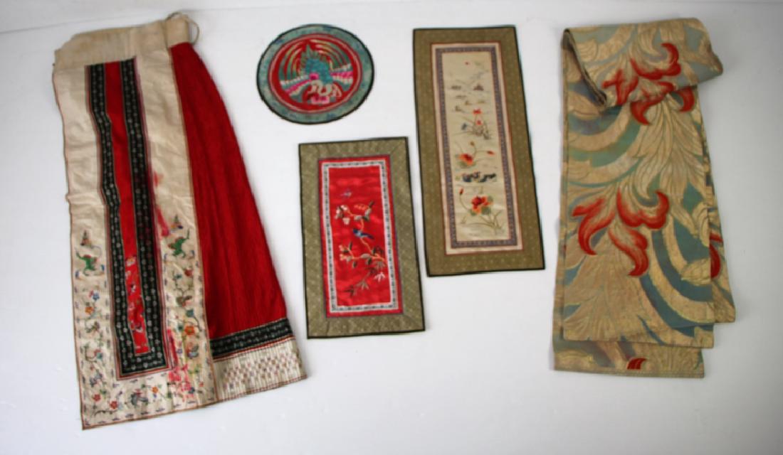 CHINESE SILK SKIRT AND EMBROIDERIES (1 of 3)