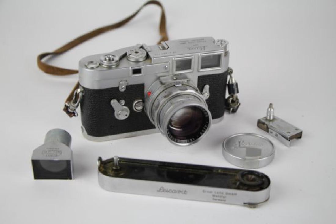 LEICA LEITZ M3 35 MM CAMERA WITH LENS AND CASE (1 of 9)