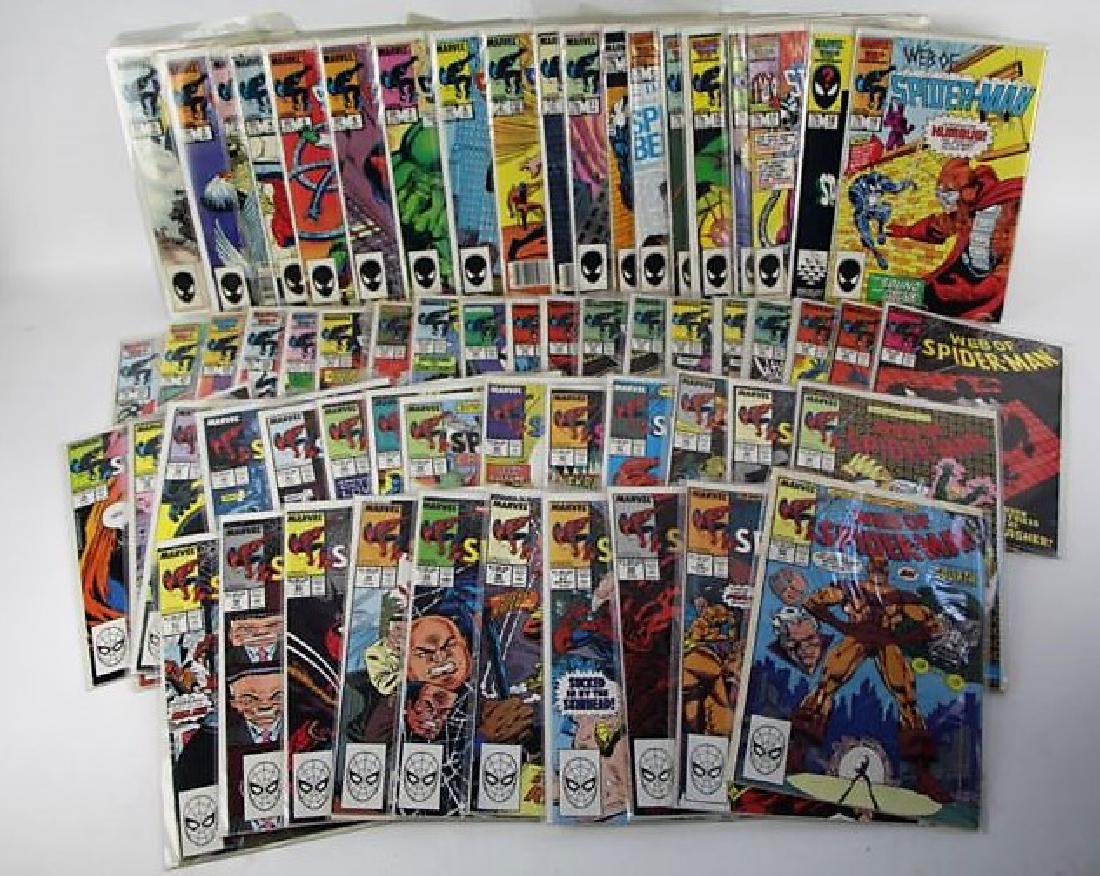 LOT OF SIXTY WEB OF SPIDER-MAN COMICS (1 of 7)