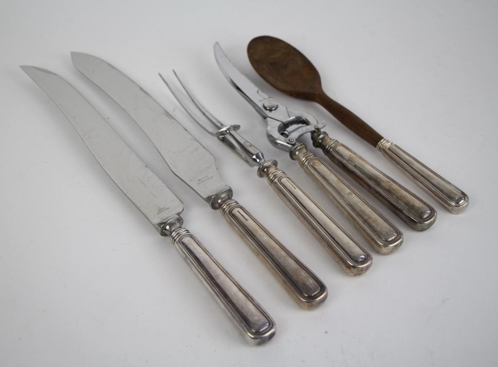 BIRKS SILVER HANDLED & REGENCY PLATE SERVERS (1 of 5)
