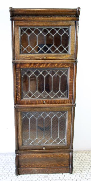 RARE MACEY OAK STACKING BOOKCASE (1 of 9)