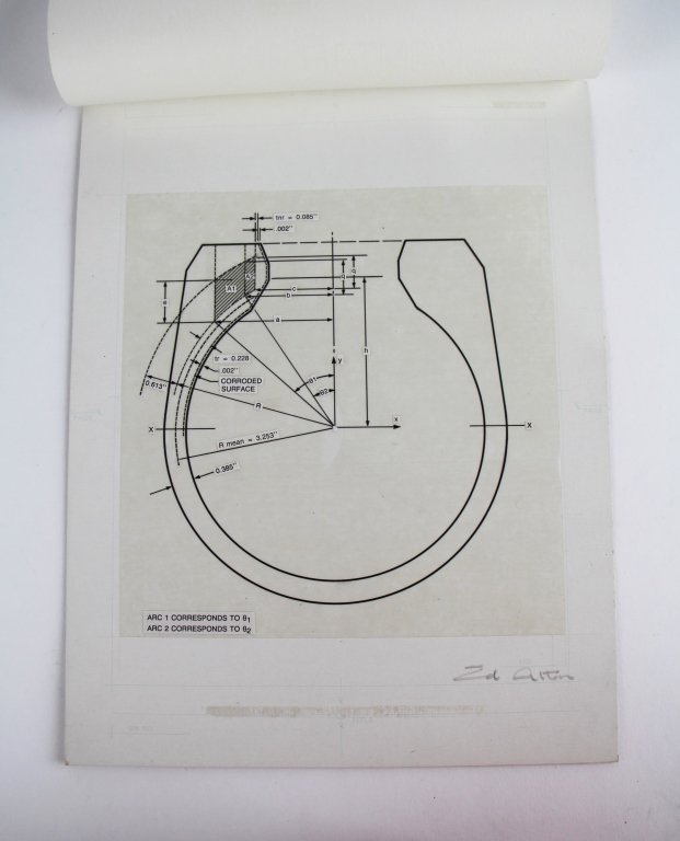 ORIGINAL DRAWING FOR  AVRO ARROW PART (1 of 3)