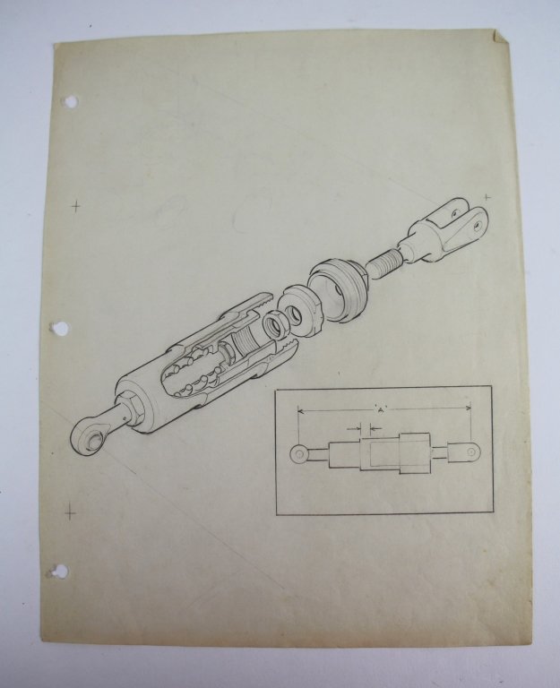 ORIGINAL DRAWING FOR AVRO ARROW PART (1 of 3)