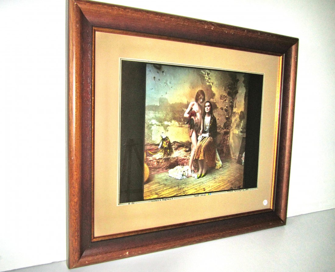 Jan Saudek Mother And Daughter Ii, Framed (1981)