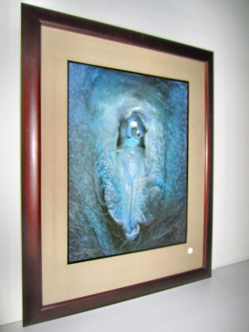 JAN SAUDEK Journey, Framed (2001): JAN SAUDEK Original Print directly from artist "Journey"Medium: gelantin silver blue, Dimensions: 30 x 40 cm; License plate numbered;Condition: mint;Signed, created in the highest quality in an confir