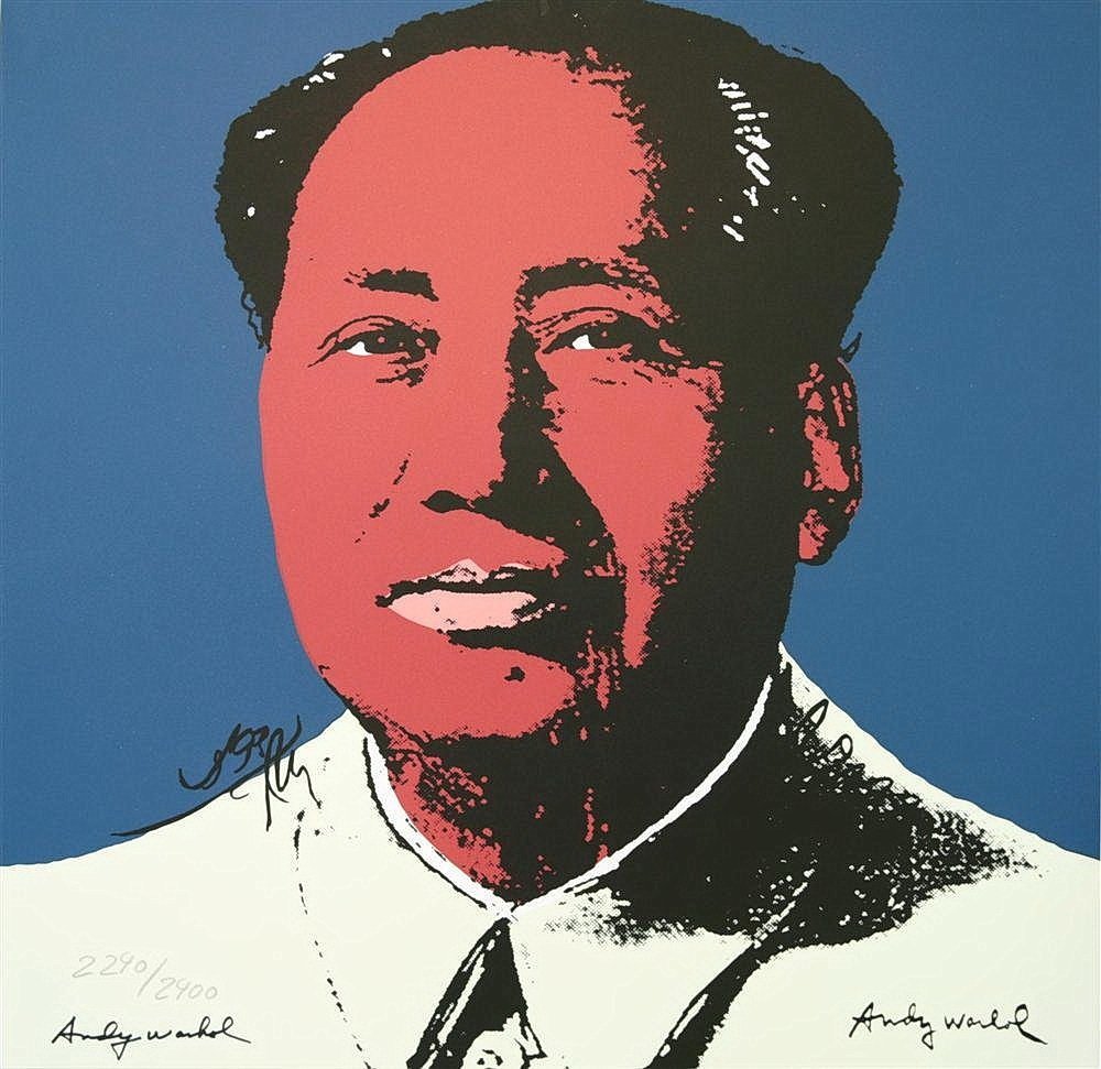 ANDY WARHOL [d'apres] - Mao #09: ADDITIONAL INFORMATION: Andy Warhol [d'apres] (American, 1928 - 1987). "Mao #09". Color lithograph. Printed c1986?. Bears signature in black marker, lower left; signed in the plate, lower right. Editi