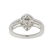 Ladies Gorgeous 10K White Gold Round Diamond Cocktail - 5