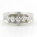 Vintage Classic Estate 14K White Gold Diamond Ring -