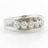 Vintage Classic Estate 14K White Gold Diamond Ring - - 2