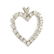 Vintage Estate 14K White Gold Natural Diamond Open - 2